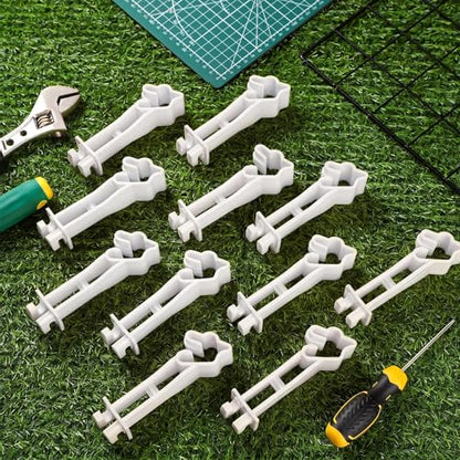 Outus 50pcs Reversed Extender Electric Fence TPost Insulators Snap, White - color: White