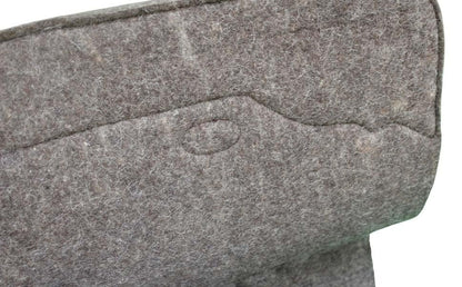 Horse 32"x30" Western Contoured Wool Felt Therapeutic Saddle Pad 39253 - color: Grey