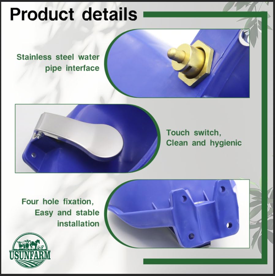 Automatic Livestock Waterer Touch Sensor Drinking Bowl,
