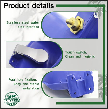 Automatic Livestock Waterer Touch Sensor Drinking Bowl,