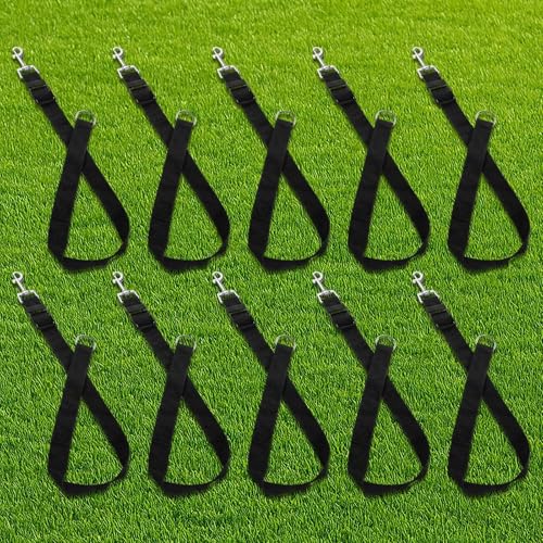 STARVAST 10 PCS Horse Bucket Straps, Sturdy Nylon Bucket Straps Adjustable Horse Trailer Ties for Water Bucket Horse, Hay Nets, Water Buckets, Horse Outdoor Feeders