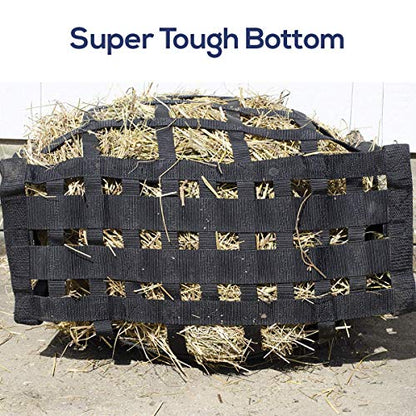 Derby Originals Easy Feeder Patented Four Sided Slow Feed Horse Hay Bag with Exclusive Super Tough Bottom