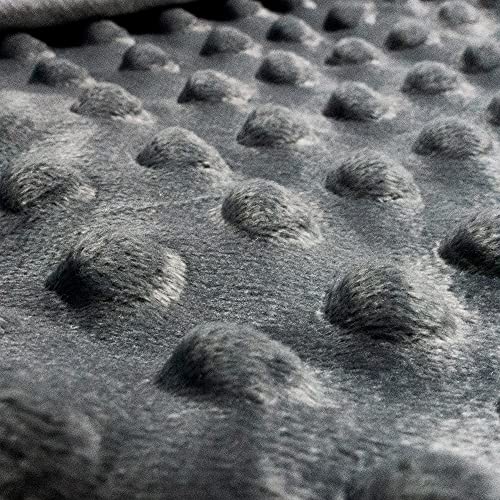 ALANSMA Reversible Weighted Blanket for All Season, Luxury Velvet, Warm and Cool, Adult 15Lb Grey Weighted Blanket, Enjoy Sleeping Anywhere(Grey,60"x80" 15lbs) - color: Grey, size: 60''x80'' 15lbs