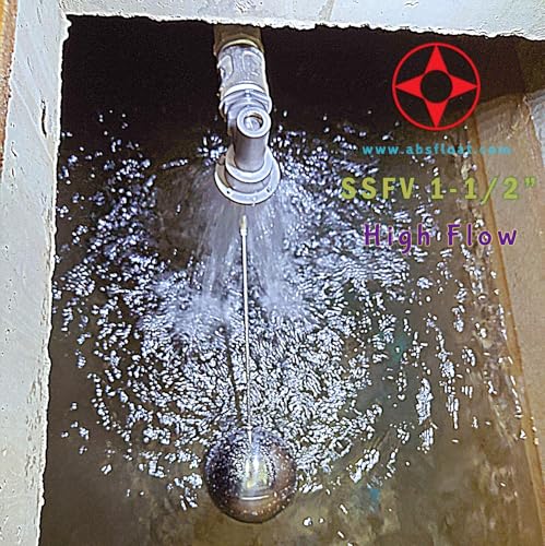 304 Stainless Steel Balanced Float Ball Valve, Tank Mount, 100 Psi (1-1/2") - size: 1.5 Inch