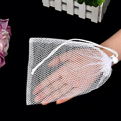 TecUnite 10 Pack Mesh Drawstring Bags for Laundry, 5.5 x 7.5 Inch, White - color: White, size: 5.5 x 7.5 Inch
