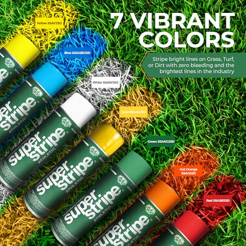 Fox Valley Athletic Field Striping Paint 18 oz Pack of 6, Yellow - color: Athletic Yellow