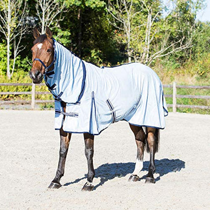 Horze Freja Horse Fly Sheet with Belly Band, Equine Fly Sheet for Horses - size: 78 in