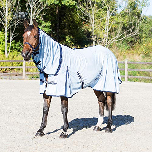 Horze Freja Horse Fly Sheet with Belly Band, Equine Fly Sheet for Horses - size: 63 in
