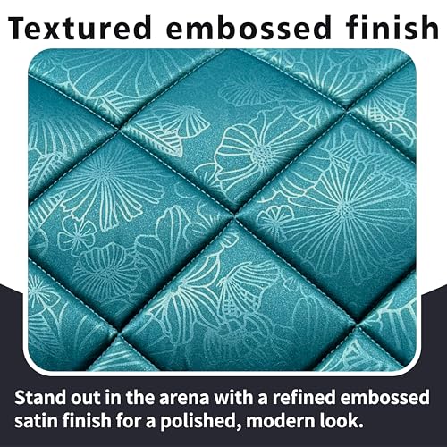 EQUINEWAVE Embossed All Purpose Saddle Pad - color: BLUE CORAL