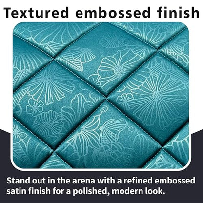 EQUINEWAVE Embossed All Purpose Saddle Pad - color: BLUE CORAL