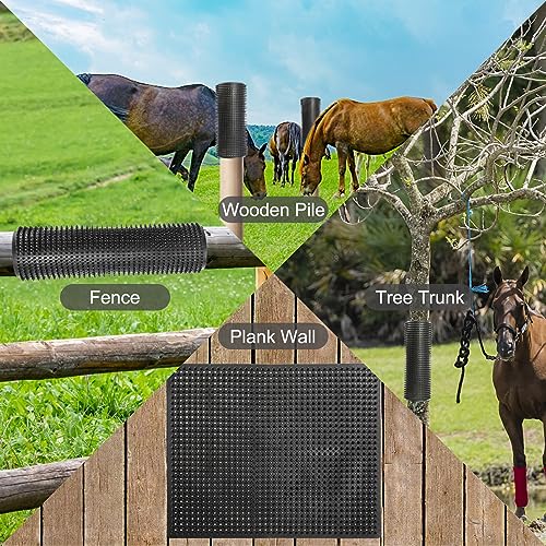 2 Pack Large Livestock Scratching Brush, Horse Scratching Post Pad - size: Large