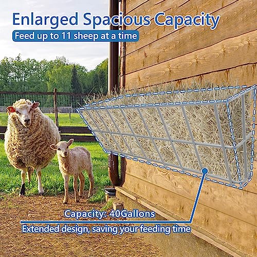 55" Long Hay Feeder Goat 30 Gallon - size: 55INCH