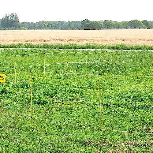 20 Pcs 46"Fiberglass Step in Electric Fence Posts,Portable Temporary Stakes - style: 46Inch-20 Pack