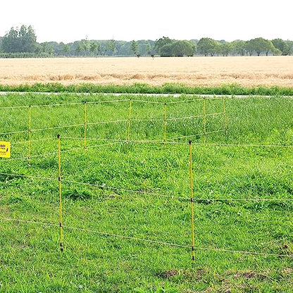 20 Pcs 46"Fiberglass Step in Electric Fence Posts,Portable Temporary Stakes - style: 46Inch-20 Pack