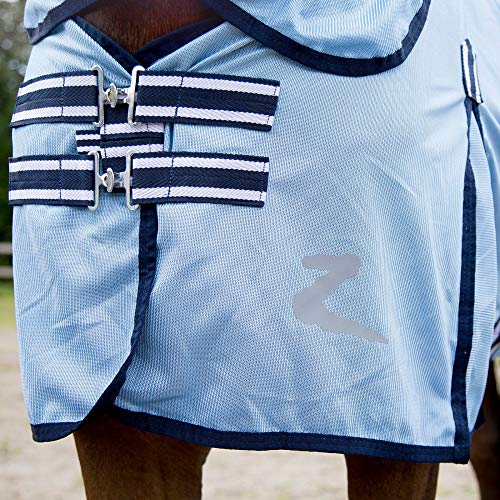 Horze Freja Horse Fly Sheet with Belly Band, Equine Fly Sheet for Horses - size: 72 in