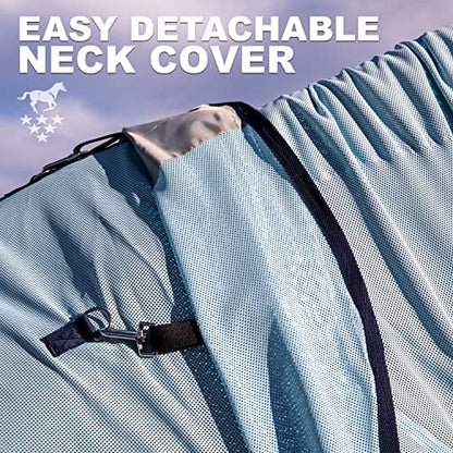 Professional's Choice Theramic Fly Neck Cover | Increase Blood Circulation | Reduce Inflammation | Ease Pain | Fight Flies