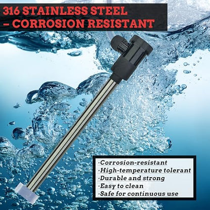 Immersion Water Heater 3500W 240V Portable Hot Tub & Pool Submersible Electric Water Heater with Temp Control & WiFi Timer for Hot Tub, Bathtub, Baptistry, Inflatable Pool, Baptismal Pool