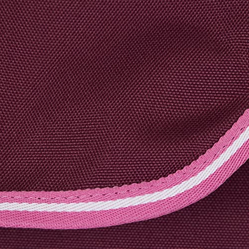 HORZE Ella Equestrian Horse Show Stall Guard with 3 Pockets | 73" x 54" - Anemone Dark Pink - One Size