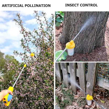 SUNYAY Diatomaceous Earth Powder Duster Multi-Purpose Powder Sprayer Indoor and Outdoor with Length Adjustable from 12" to 42"