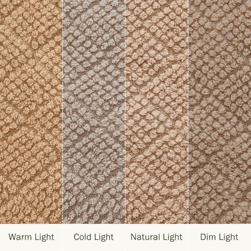 EMME Fleece Blanket, 3D Jacquard Throw Blanket for Couch and Bed, Soft Cozy and Fluffy Blankets Lightweight Luxury Flannel with Waffle Design (Beige, 80" x 90") - color: 02-waffle-beige, size: Queen