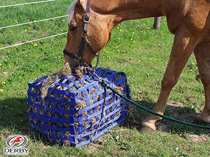 Derby Originals Natural Grazer Patented Four Sided Slow Feed Horse Hay Bag with One Year Warranty - color: Hunter Green