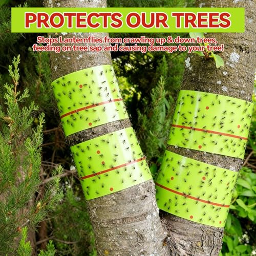 15 Rolls Sticky Fly Trap 30 ft Each, Fluorescent Green - color: Fluorescent Green