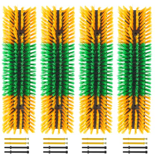 Livestock Scratch Brush Animal Back Scratching Brush for Cow - color: Yellow-Green, size: 4pcs