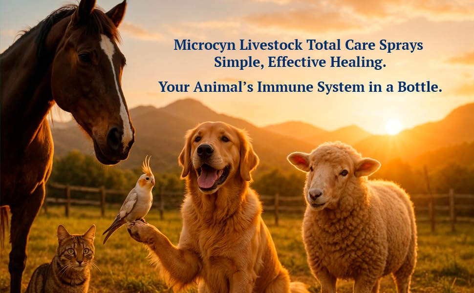 Microcyn Livestock Skin & Wound Hydrogel – 16 oz Moisture-Retaining Protective Barrier for Cuts, Scrapes & Irritated Skin – Professional Farm & Ranch Support