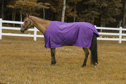 TuffRider 600 D Comfy Winter Turnout Blanket Medium Weight 200 GSM Standard Neck - color: Purple, size: 69