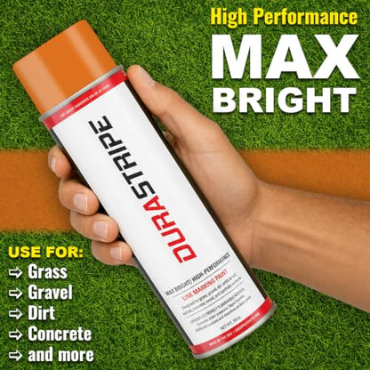 Athletic Field Marking Paint - (CASE) 12/18 Ounce Cans. The Most durable line marking paint available! Several colors to choose from. (Syracuse Orange) - color: Syracuse Orange