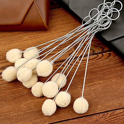 BUTUZE 25 Pcs Wool Daubers, Ball Brush Leather Dye Tool - size: 25 Pcs