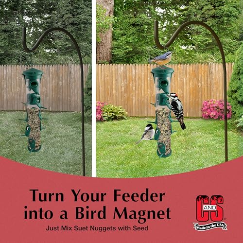 C&S Peanut Suet Nuggets, Bird Suet for Woodpeckers, 8 Pound (Pack of 1) - size: 8 Pound (Pack of 1)