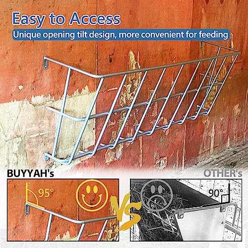 55" Long Hay Feeder Goat 30 Gallon - size: 55INCH