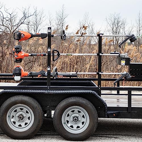 Buyers Products LT21 3-Position Trimmer Rack, Lockable, Black Steel - style: 3-Position