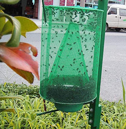 8 Pack Ranch Fly Trap, 2026 New Hanging Fly Catcher, The Most Effective Trap Ever Made with Pots, Cage Catcher for Indoor and Outdoor, Family Farms, Park, Restaurants