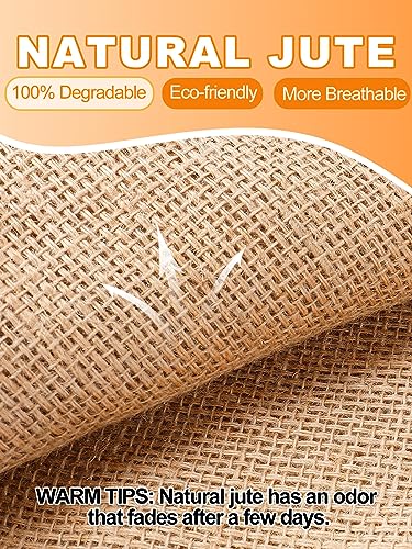 4Pcs 24"x40" Breathable Natural Burlap Bags with Rope for Potato Storage | Reusable, Thickened Jute Food Storage Sacks, Helps Potatoes/ Onions/ Root Vegetables Stay Fresh - size: 24'' x40''