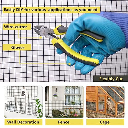 Black PVC Coated 1/4" Hardware Cloth 48"x100' 23G Chicken Wire Fencing - size: 1/4inch 48''×100'