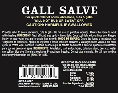 Bickmore Gall Salve Wound Cream for Horses 5 oz - size: 5 oz