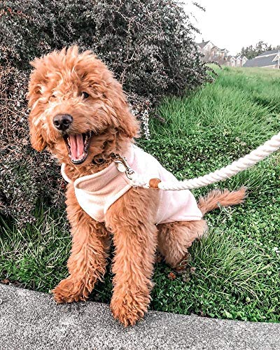 Gooby Fleece Vest Dog Sweater, Clay, Large - color: Clay, size: Large (Around 18-lb)