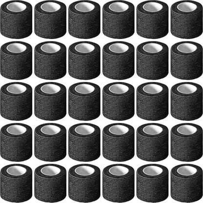 Treela 36 Pcs Self Adherent Bandage 2" X 5 Yard Wrap Breathable - color: Black, size: 2" X 5 Yard
