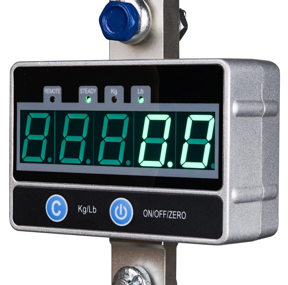Digital Hanging Scale, 2000KG / 4400LBS Crane Scale, Mefape Heavy Duty Industrial Scale, Remote Included, LED Display