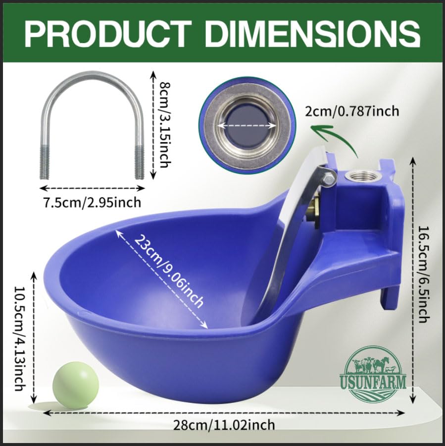 Automatic Livestock Waterer Touch Sensor Drinking Bowl,