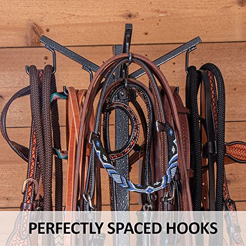 EASY-UP Pro Series Free Standing Bridle Rack | Perfect for Busy Stables | Holds 16+ Bridles | Portable & Easy Assembly | Space-Saving Design | 7-Year Warranty