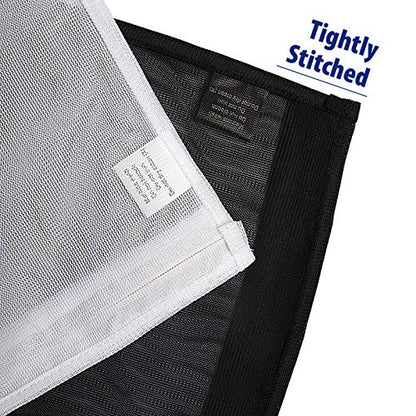 TENRAI 5 Pack (2 Large & 3 Medium) Delicates Laundry Bags, Bra Fine Mesh Wash Bag, Zippered, Protect Best Clothes in The Washer (5 Black, Set of 5)