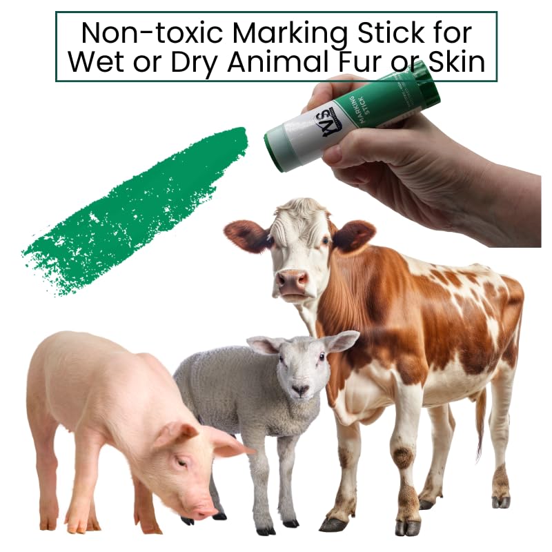 Twist Livestock Marking Sticks – 4 Pack | Green | Livestock - color: Green