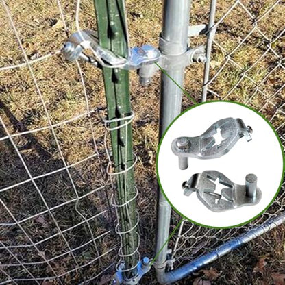 T-Post Gate Hinge Pins - Heavy Duty Gate Hanger, Hang a gate from a Metal T Post for Farm, Garden & Backyard, Easy to Install - size: 2Pcs Hinge Pins