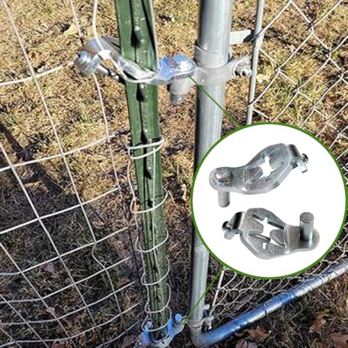 T-Post Gate Hinge Pins - Heavy Duty Gate Hanger, Hang a gate from a Metal T Post for Farm, Garden & Backyard, Easy to Install - size: 2Pcs Hinge Pins