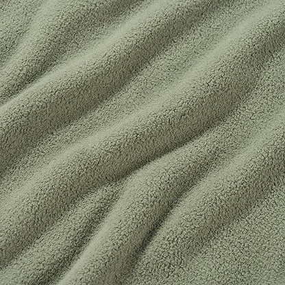 Berkshire Blanket Microfleece Twin Size Bed Blanket Dark Sage Green,Lightweight Soft Breathable Plush Micro Fleece Blanket for Bed Couch Sofa,60x92 Inches - color: Dark Sage Green, size: Twin/Twin XL