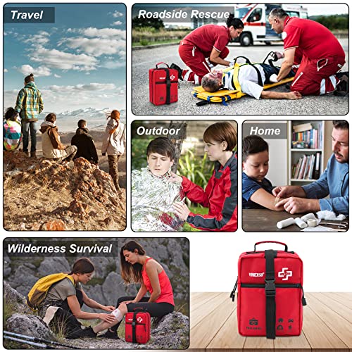 VRIEXSD 400 Piece Large First Aid Kit for Home, Car, Travel, Camping,Sports