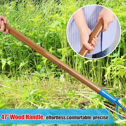 59 Inch Manure Fork Wood Handle 3 Tine Pitch Fork for Farm Stable Hay Ranch Bedding Garden